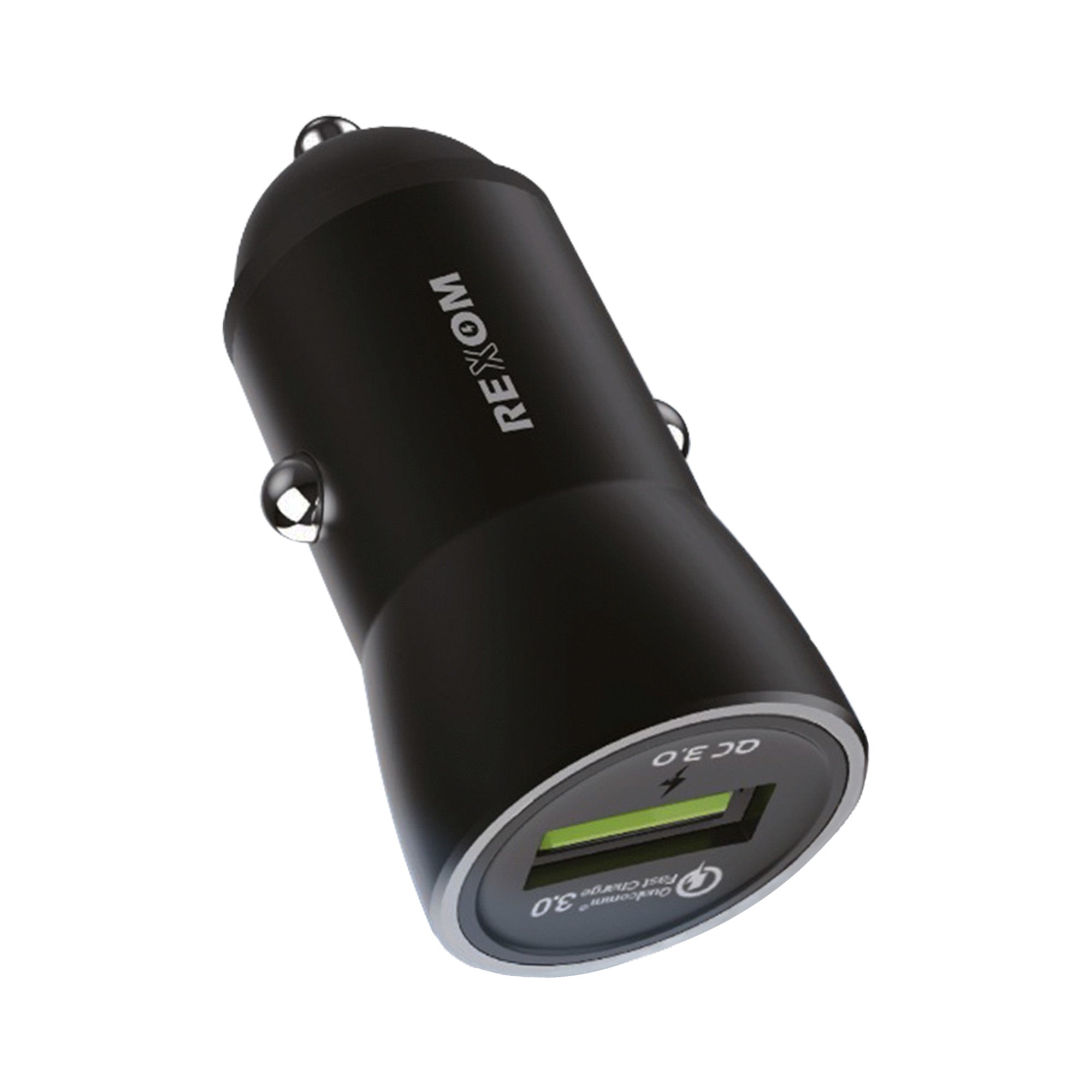 R.ch70-M/REXOM QC 3.0 USB Car Charger/ Micro Cable, black, 18W of fast in-car charging supports the