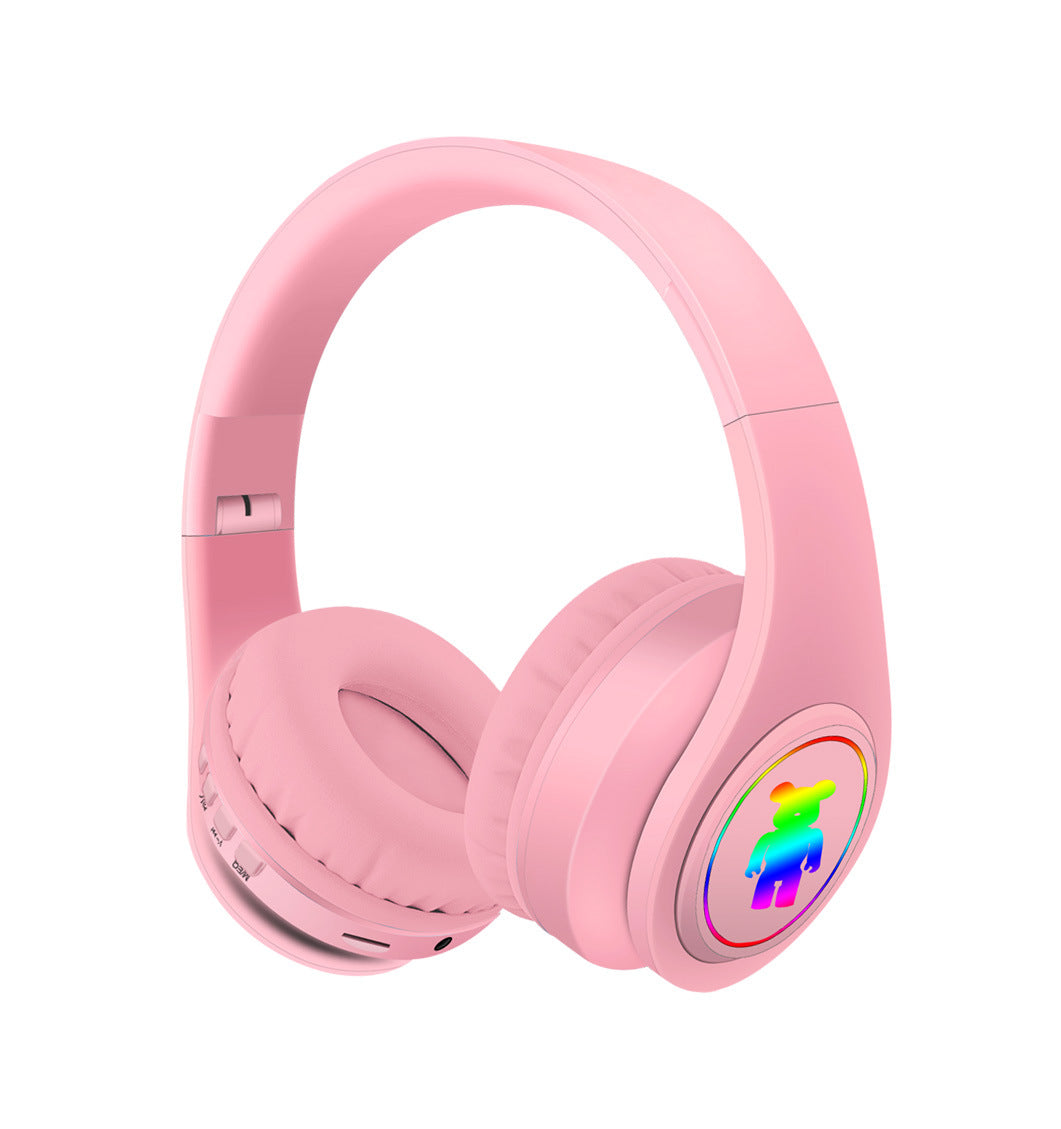 LED-2/Generic Wireless Headset with Colorful LED Lights / multi color multi color