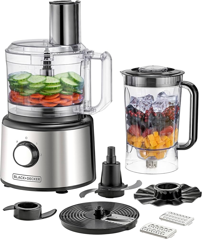 Black & Decker Food Processor, 750Watts, Black