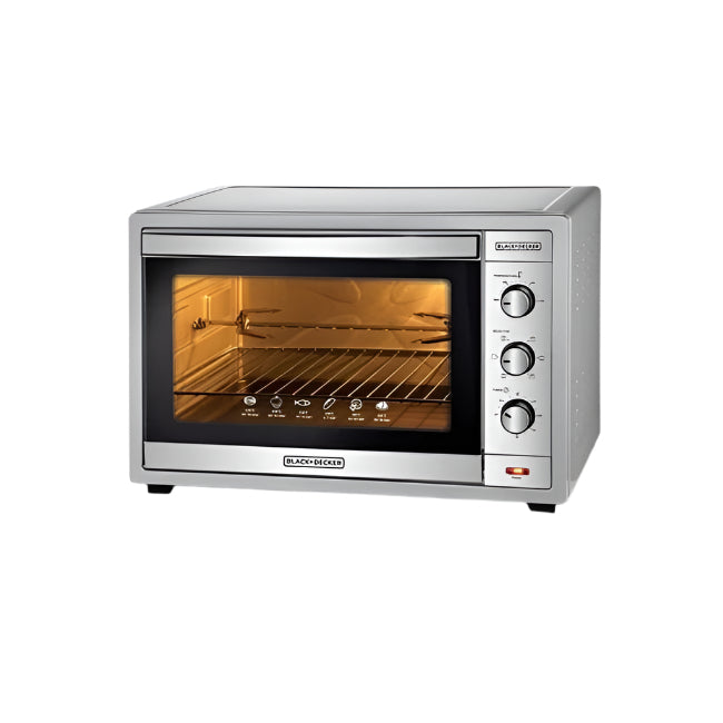Black & Decker Electric Toaster Oven, 62Lit, Silver Black & Decker Electric Toaster Oven, 62Lit, Silver