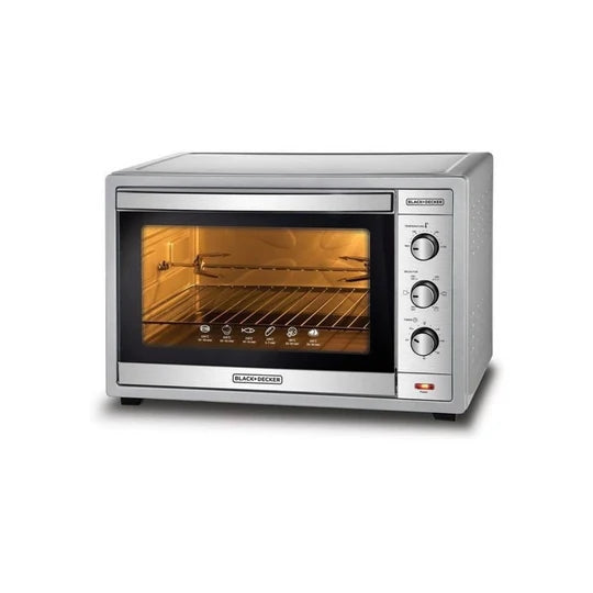 TRO62RDG-B5 /Black + Decker 62L  Double Glass Toaster Oven, Silver