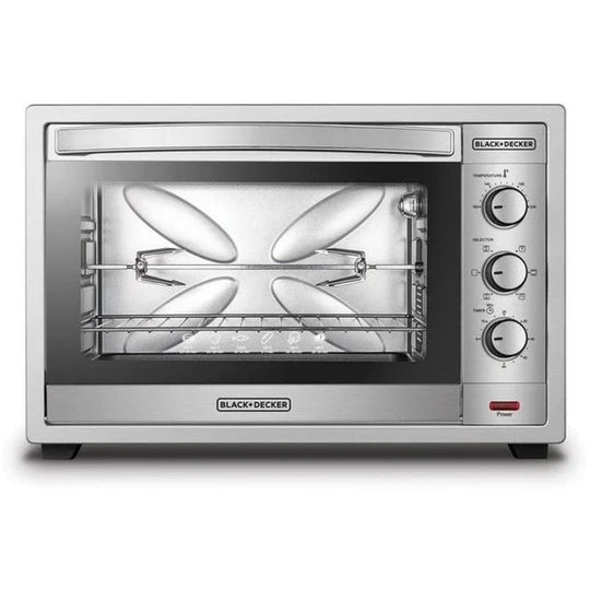 TRO62RDG-B5 /Black + Decker 62L  Double Glass Toaster Oven, Silver