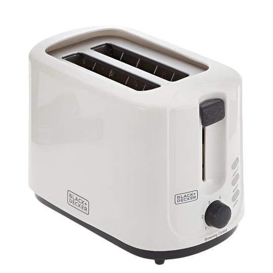 Black & Decker Toaster 2 Slice, 750Watts, White