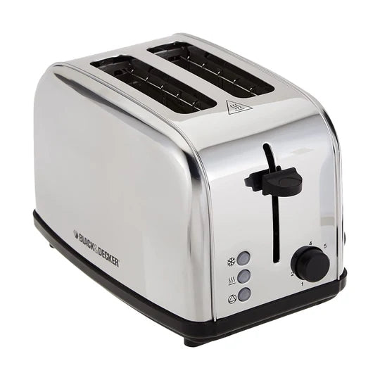 ET222-B5/Black + Decker_2 Slice SS Toaster Steel,1050W