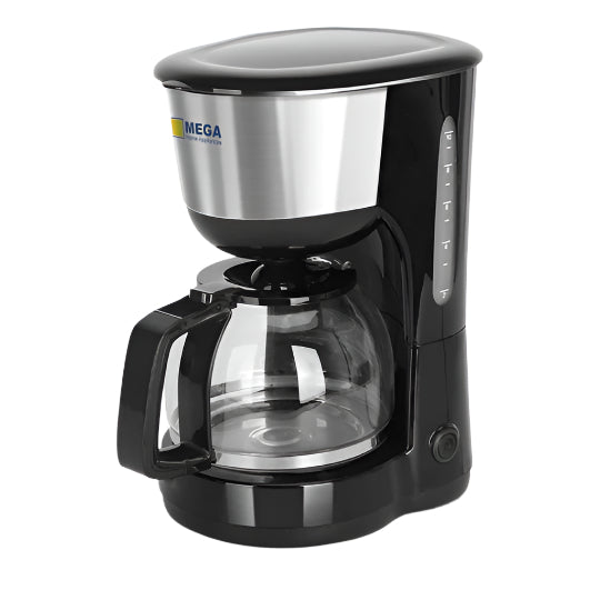 Mega Coffee Maker, 1.25Lit, 1000Watts, Black