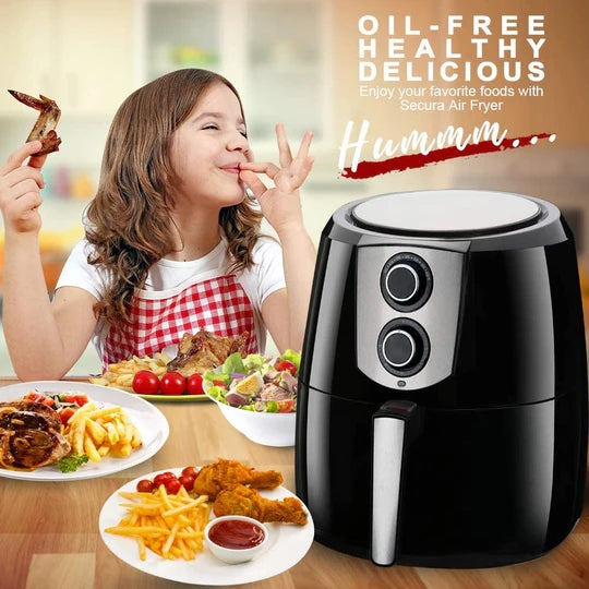 GLA-717/MEGA AIR FRYER GLA-717 5.2L BLACK AIR FRYER / 5.2 L