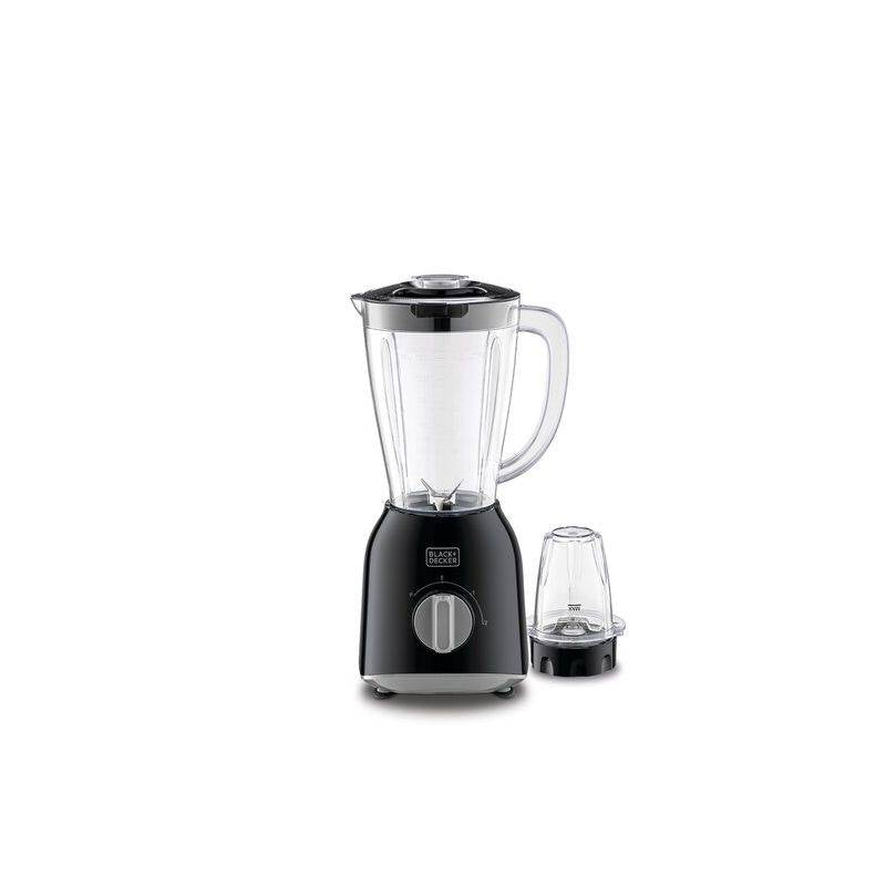 Black + Decker Blender with Grinder & Extra Jar, 400Watts, Black Black + Decker Blender with Grinder & Extra Jar, 400Watts, Black