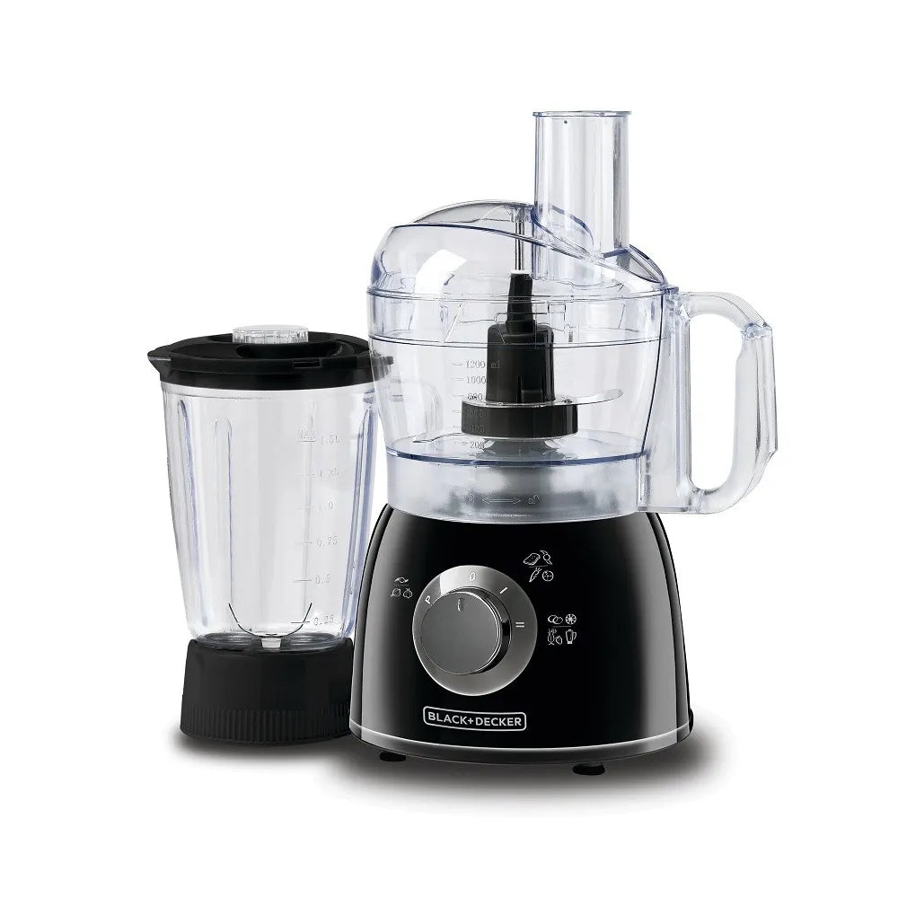 FX400B-B5/Black + Decker_400W Food Processor with Blender,BLACK,1.5L 12 / BLACK