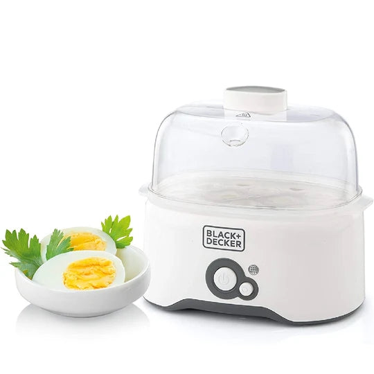 EG200-B5 / Black + Decker Egg Cooker, White EGG COOKER / 6 EGGS