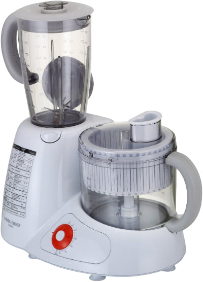 Black & Decker Food Processor, 1.5Lit, 1000Watts, White