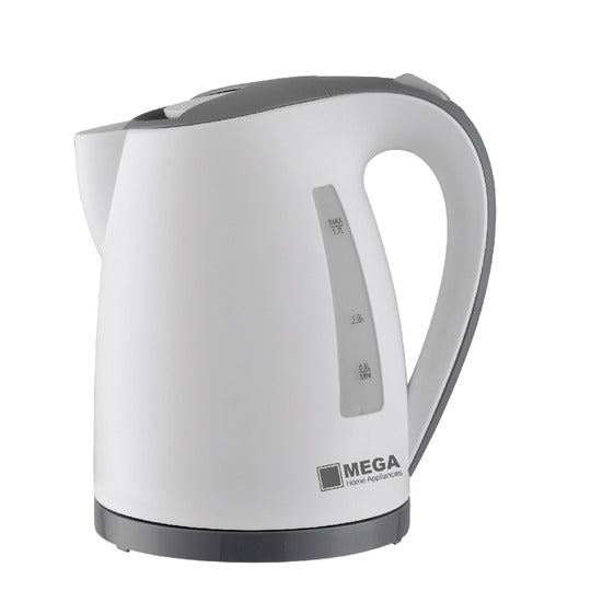 Mega Kettle Plastic, 1.7Lit, 2200Watts, White