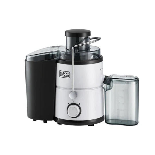 JE600-B5 / Black + Decker 600W Juice Extractor, White