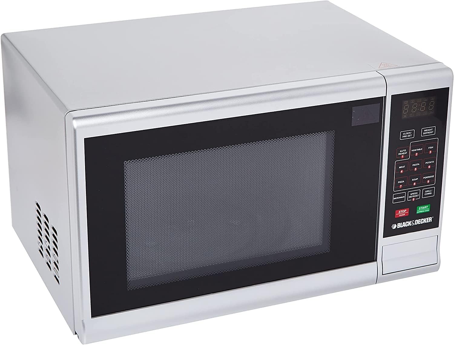 Black & Decker Microwave Oven with Grill, 30Lit, Stainless Steel