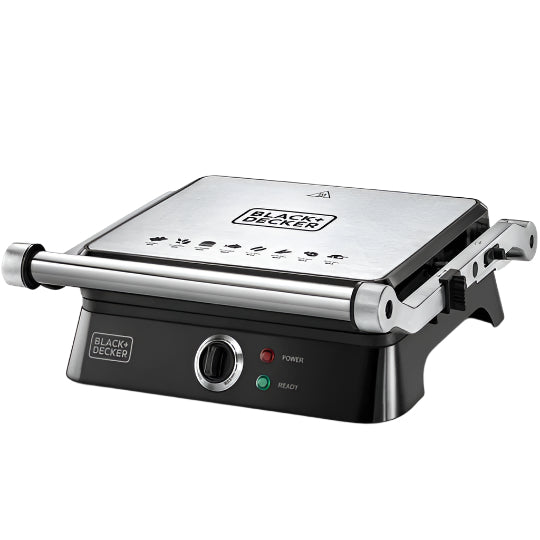 Black & Decker Grill, 1400Watts, Stainless Steel