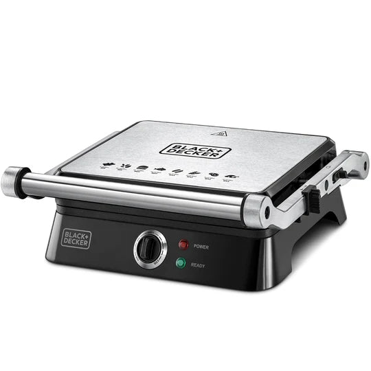 CG1400-B5/Black + Decker_1400W Contact Grill,STEEL GRILL / STEEL / 1400 WATTS