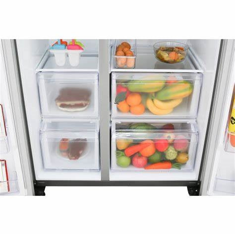 RS62R5001M9/LV/Samsung REFRIGERATOR SBS Refrigerator Side by side  647 L  912x 1780 x 716 Digital In YES / A+ / 640L