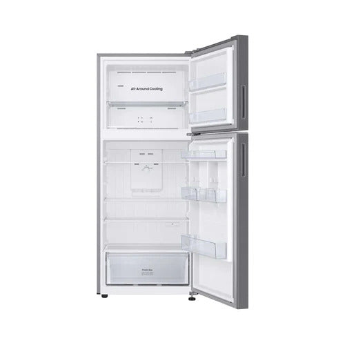 Samsung Top Mount Freezer Refrigerator, 391L Net Capacity, Silver