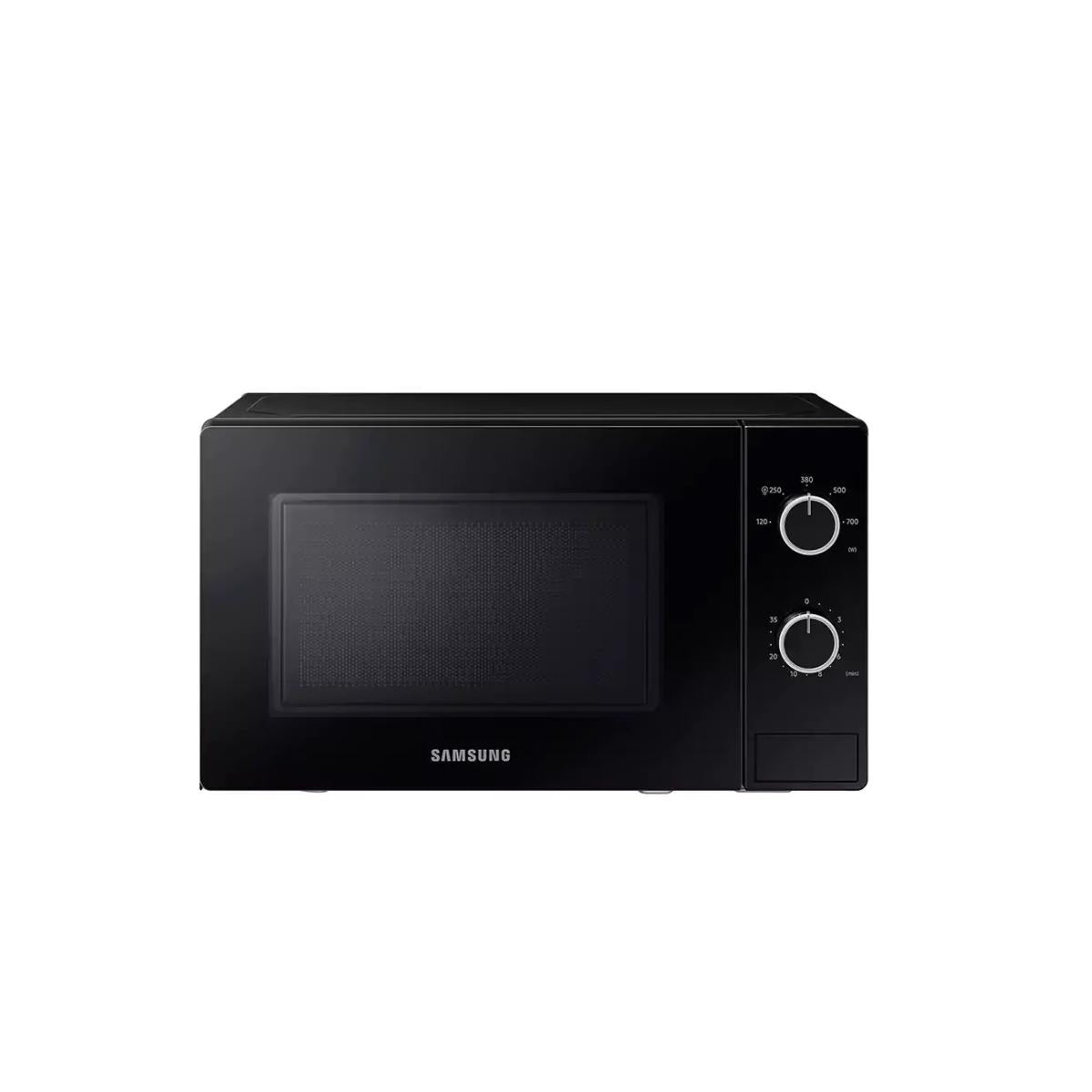 MS20A3010AL/LV – Microwave Oven , 20L , Full Glass Door , Metallic Edge , Dual Dial , 700 W ,Black