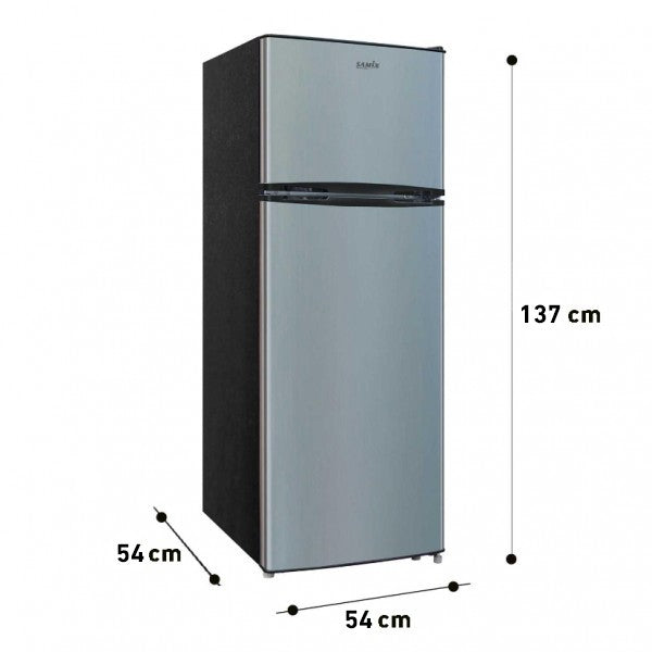 Samix Top Mount Refrigerator A+, 208Lit, Silver