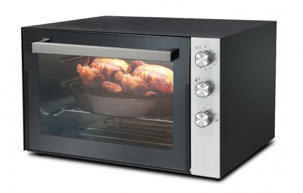 Luxell Electrical Oven 70 L- 2500W Black Or Gray -2 Inner Baking Tray (Round - Rect)-Cont