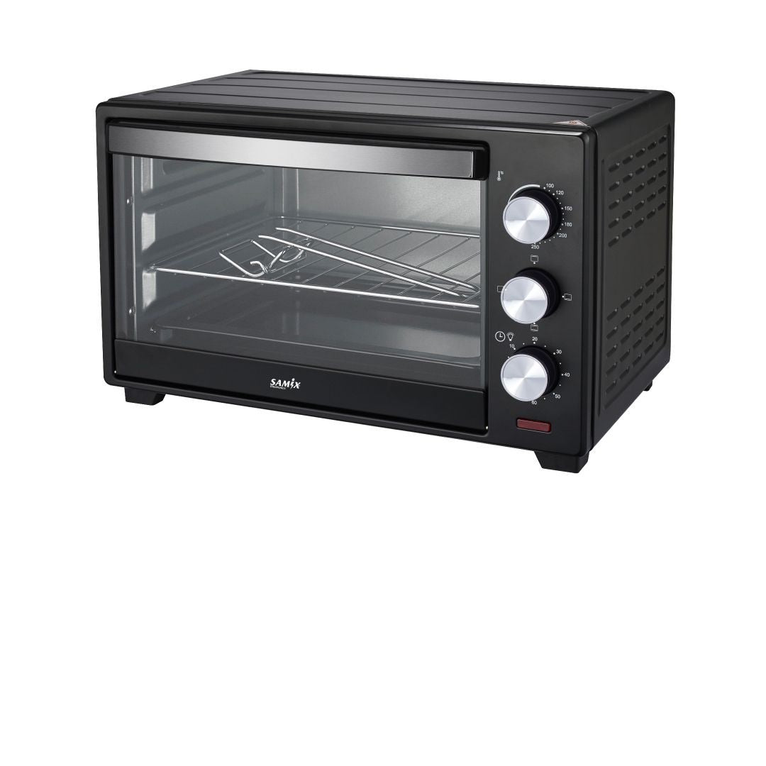 Samix Electric Oven Glass Door, 30Lit, Black