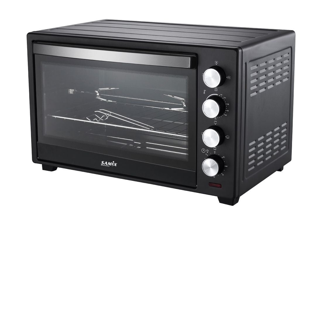 Samix Electric Oven Glass Door, 48Lit, Black Samix Electric Oven Glass Door, 48Lit, Black