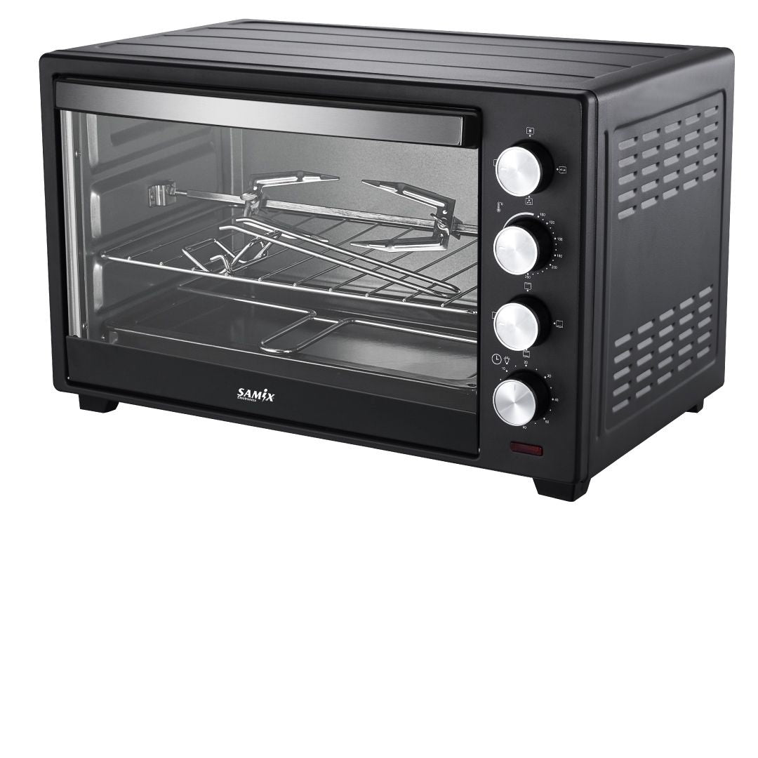 Samix Electric Oven Glass Door, 60Lit, Black