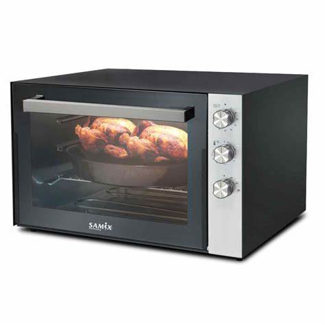 Samix Electric Oven Glass Door, 80Lit, Black