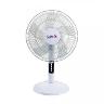 Samix Table Fan 16 3 Speeds 5 Blades White + Black)