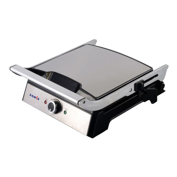 Samix Toaster (Press Grill), Variable Temperature Control, Silver & Black