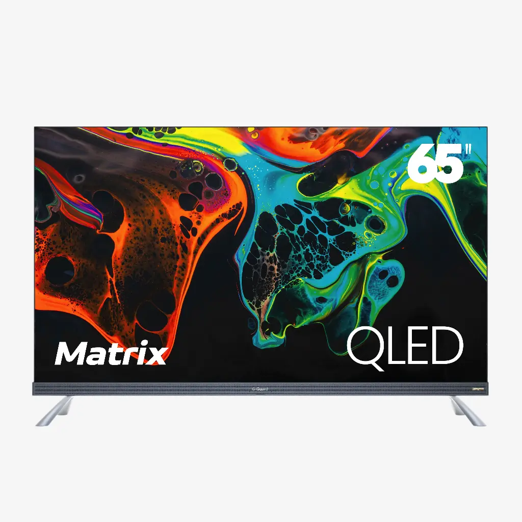 G-Guard TV 65Inch QLED, Smart Google TV Licensed ,3HDMI & 2USB, VRR 144Hz