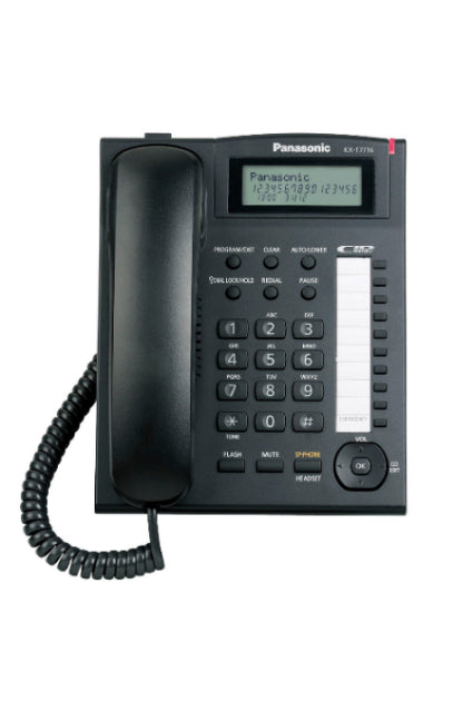 Panasonic landline with Big Button Elderly, Caller ID Detector, Black