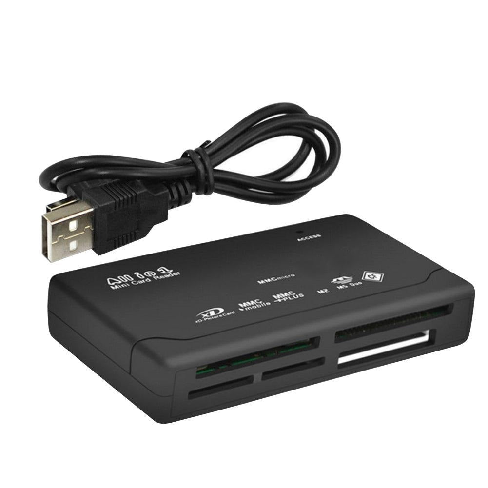 HT-02A /HI SPEED + USB 2.0/ ALL IN ONE USB 2.0 CARD READER/WRITER CAR Set / Black / N/A