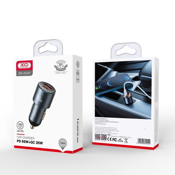 XO-CC47 / Car Charger PD 65W QC35W CHARGER / Black / N/A