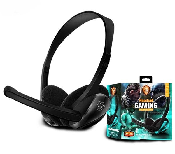 GM-006/Gaming Headset 360° Vibration Sound HEADPHONE / Black / Wired