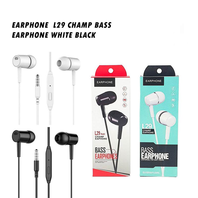 L29/Stereo Earphone Earphone / Black / Wired