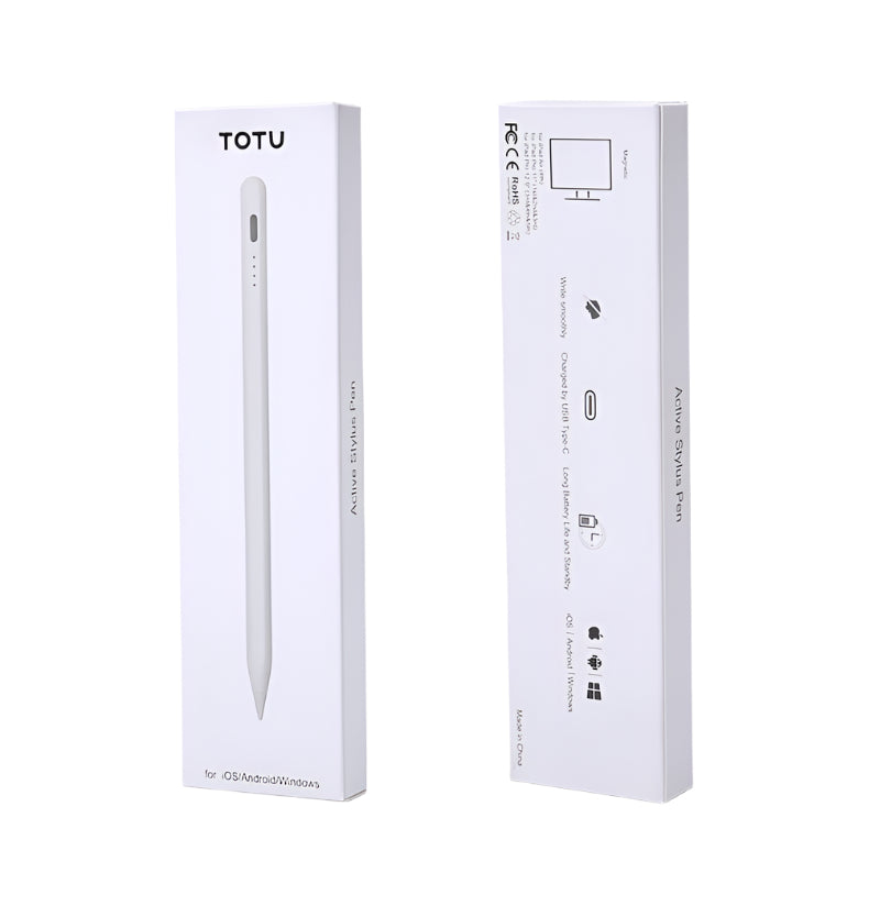 Totu Glory Series Active Stylus Pencil For iPad, White Totu Glory Series Active Stylus Pencil For iPad, White