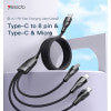 CA89/Yesido 3 in 1 USB-C / Type-C to 8 Pin ... Fast Charging Fast Charging / Black / N/A