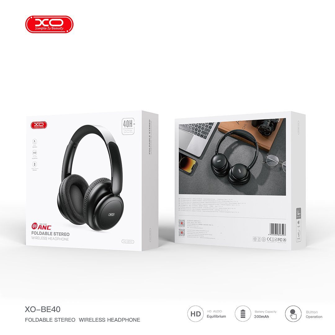 XO-BE40/XO ANC wireless headphone HEADPHONE / Black / WIRELESS