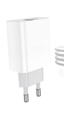 SHT Power Adapter USB A & C, 35Watts, White