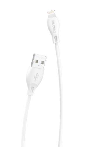 Dudao Data Cable USB To Lightning, TypeC, Micro, 1Mm, White