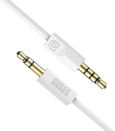 Dudao AUX 3.5 Audio Cable, 1Mm, White