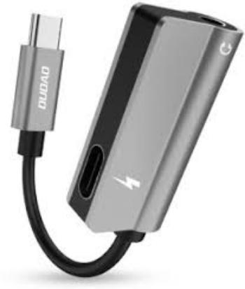 Dudao 2 in 1 TypeC to 3.5 AUX, Audio Path Cord,1.3Mm, Grey Dudao 2 in 1 TypeC to 3.5 AUX, Audio Path Cord,1.3Mm, Grey