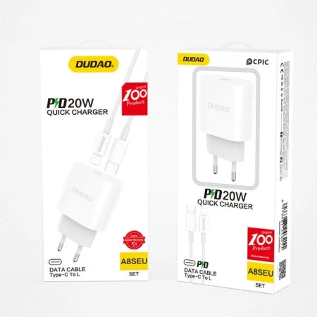 Dudao Quick Charger PD, 20Watts, White