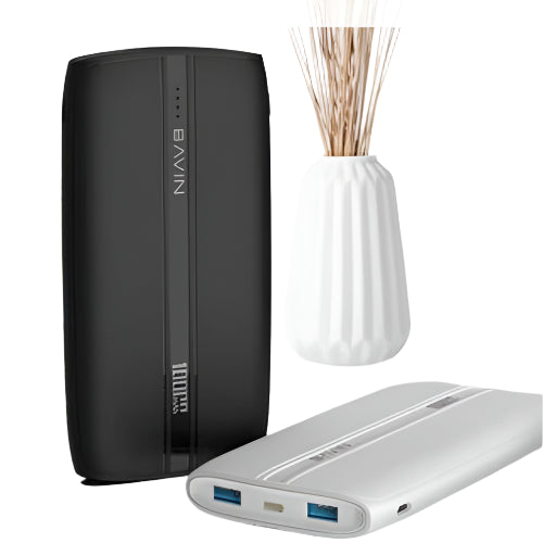 Bavin Slim Power Bank 10000MAh, Black