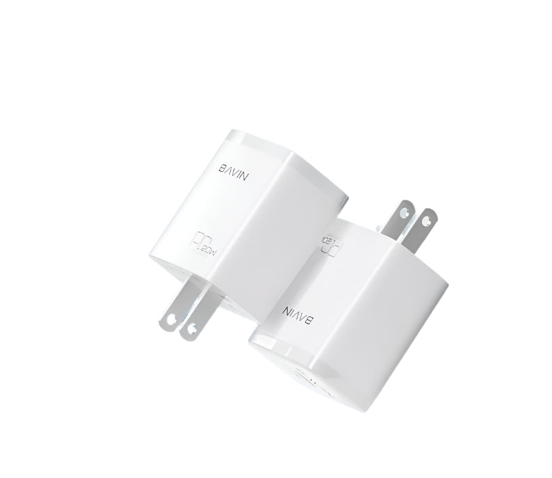 Bavin Fast Wall Charger with Cable, 20Watts, White Bavin Fast Wall Charger with Cable, 20Watts, White