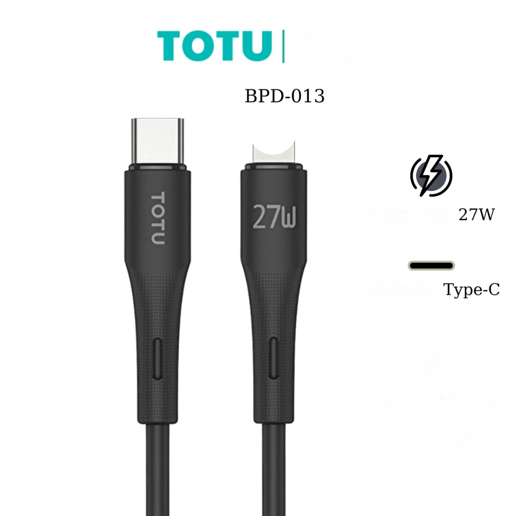 TOTU-BPDA-03Aurora series PD fast charging cable / MFi Certification Fast Charging / Black / N/A