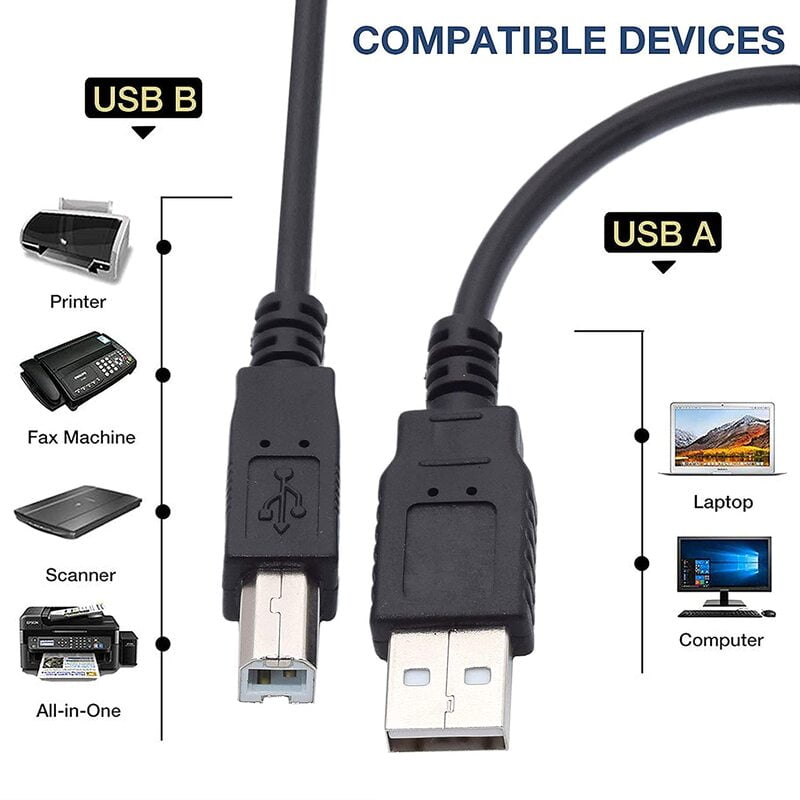 Cable 3.0m/ Solidarity USB Printer       Cable 3.0m Cable / Black / N/A