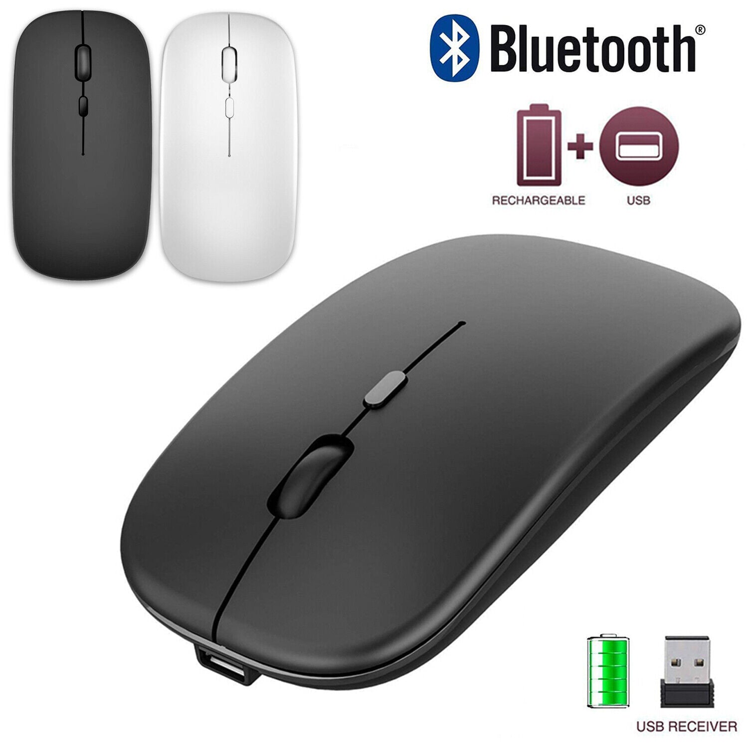 m2 /HAING  WIRELESS MOUSE 2.4G MOUSE / Black / WIRELESS