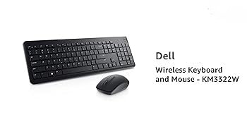 KM3322W / Dell Wireless Keyboard and Mouse Keyboard / Black / WIRELESS